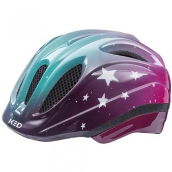 KED Kinderhelm MEGGY II TREND Stars, Pink Aqua Glänzend