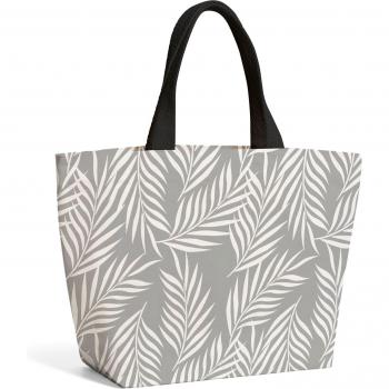 Palm Tree Leaves Beach Shopper Tote - Grey
