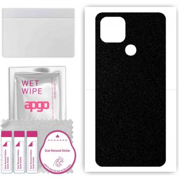 Apgo Matte Black Back Cover Skin for Oppo A15s - Vinyl Wrap