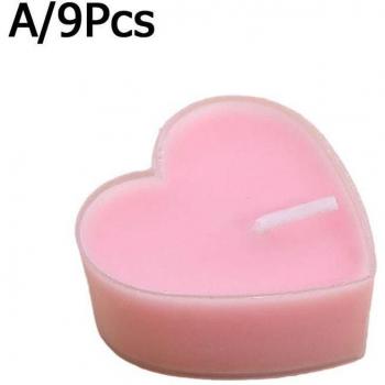 Bougie cœur pour événements spéciaux : anniversaires, mariages, Saint-Valentin E1L2