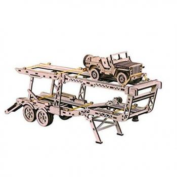 Wood Trick 3D Wood Model Car Carrier