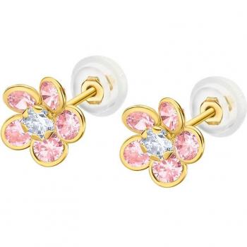 Time Road - Pendientes LG00281 Basics de oro 9K acabado brillo