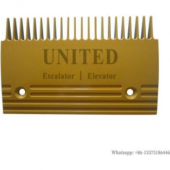 10pcs Yellow ABS Plastic Comb Plate 22 Teeth L205mm W130mm Hole Space 145mm Center Middle