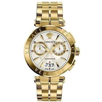 One Size Versace Aion Chronograph Gold Watch
