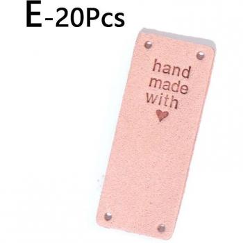 20pcs Fiber Leather Labels for Handmade Items
