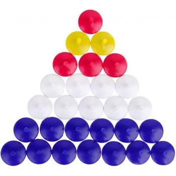 Plastic Outdoor Golf Ball Markers - 50pcs