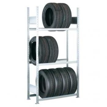 Étagère renforcée pour pneus 2000x1500x400 mm, 3 niveaux, capacité 150 kg par niveau