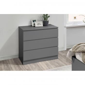 Birlea Oslo 3-Drawer Grey Chest