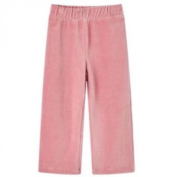 Pantaloni per Bambini in Velluto a Coste Rosa Chiaro 104