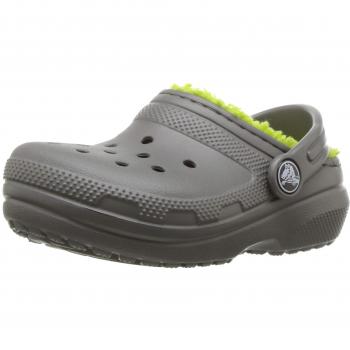 Crocs Classic Lined Clog Kinder, Unisex - Kinder Clogs, Grau