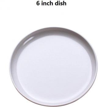 6 inch dessert display plate with cover