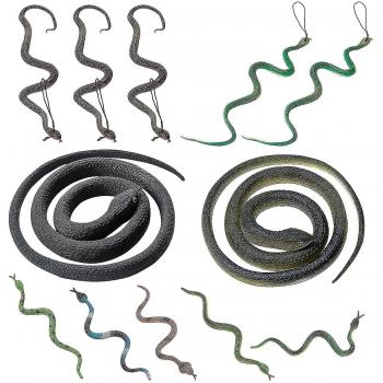 Set de 12 Serpientes de Plástico Surtidas