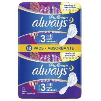 Always Platinum Night Size 3 sanitary towels night 12 pc