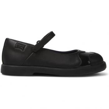 Merceditas Camper Niña Negro Piel Lisa TWS