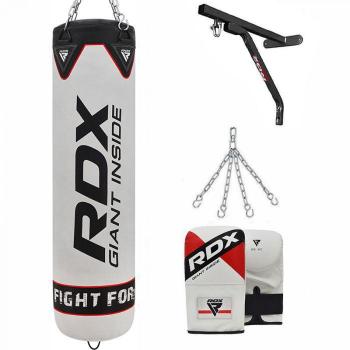 Saco de Boxeo RDX F1 de 5 pies con Guantes y Soporte de Pared Sin Rellenar