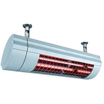 Solamagic Infrarotstrahler ECO RC IP24 2000 W – Heizstrahler in Silber