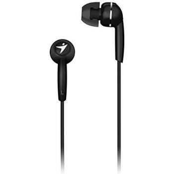 Genius M320 In‑Ear Headset – Black (With Controller & Mic)