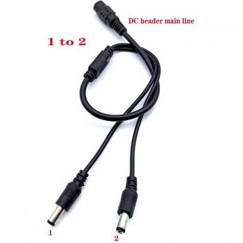 Divisor de corriente 12V CC 1 hembra a 2 machos para CCTV