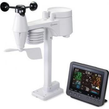 Renkforce Funk-Wetterstation RFWS 01001, Wetterstation, Schwarz, Weiss