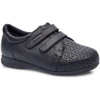 Zapatos de Mujer Calzamedi con Doble Velcro y Diseño Negro
