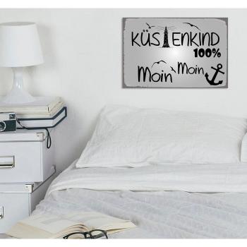 Küstenkind Moin – QUEENCE Metallbild