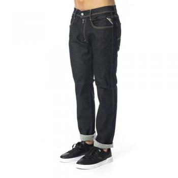 Men's Replay Anbass Hyperflex Jeans - Dark Blue - Size: 34/32