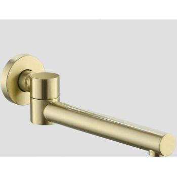 Brushed Gold Shower Mixer Faucet Spout 180-Degree Folding SA225