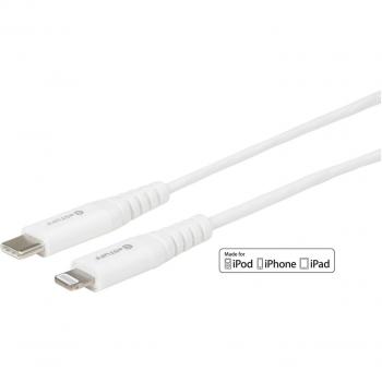 ESTUFF ES602101 cable de conector Lightning 1 m Blanco
