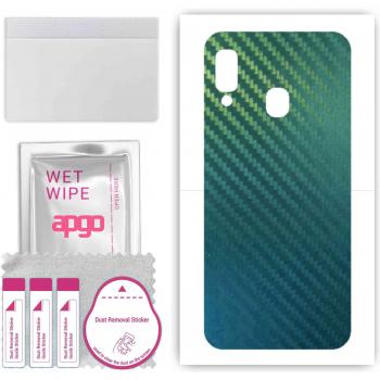 Apgo Galaxy A20e Protective Wrap - Carbon Chameleon