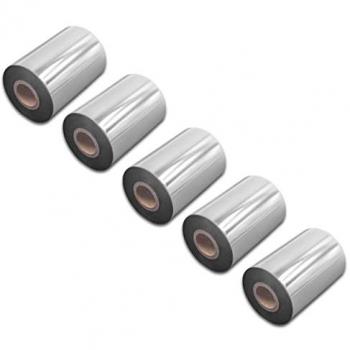 5x Thermal Ribbon compatible with TSC TE200, TA310, TA210, MX640P Label Printer, 90 mm x 300 m, Wax Resin, Black - Vhbw