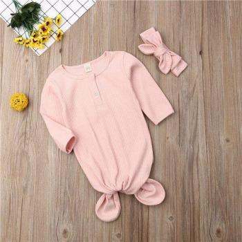 PUDCOCO 2Pcs Baby Swaddle Blanket with Headband