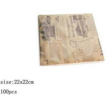 Papier Dégraissant pour Emballages 100 Pcs – 22×22 cm