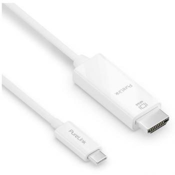 USB-C to HDMI Adapter Cable, 4K @ 60Hz, 1m, White