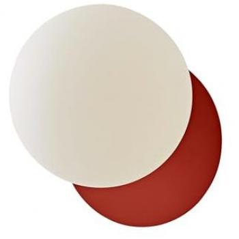 Valuelights Darla Frosted Globe – Burnt Orange Bathroom Wall Light