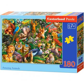 Puzzle Castorland 180 pièces – Animaux en couleur unique