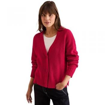 Cecil V-Ausschnitt Cardigan - Rot