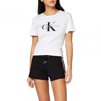 Calvin Klein Jeans Stripe Logo Jogging Shorts, Noir (Black)