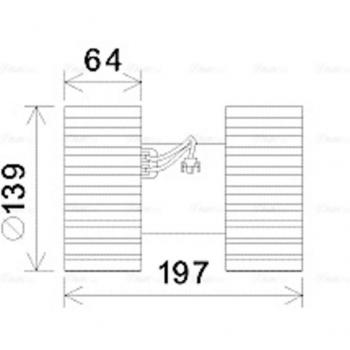 Dmuchawa wnętrza AVA Quality Cooling BW8480