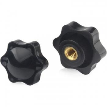 Plum Bakelite Star Thumb Nuts, 5pcs, M4 M5 M6 M8 M10