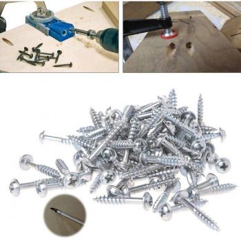 100Pcs M4-25 High Strength Self-Tapping Screws