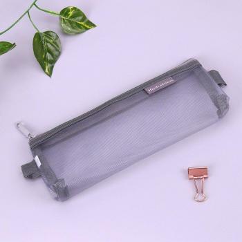 Étui à crayons en nylon translucide – mignon pour fournitures scolaires