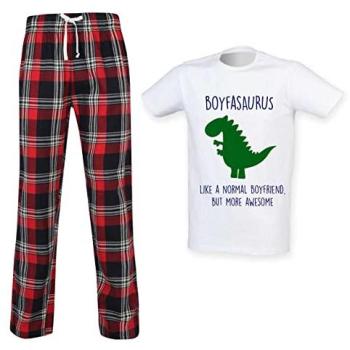 Men's 60-Second Makeover Dinosaur Sleepwear – Red, Large