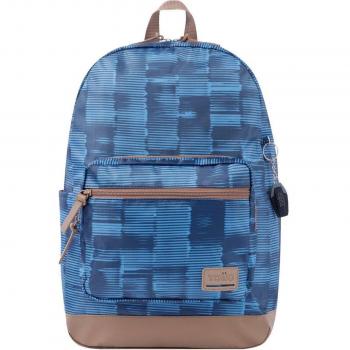 Mochila Totto Tocax Azul con Cuadros