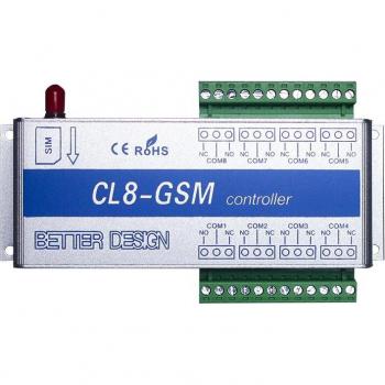 Controlador SMS CL8-GSM para puerta de garaje, 4 relés de salida