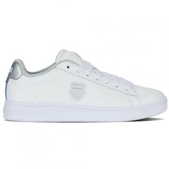 Court Shield II Piel K‑Swiss Hombre 39 Blanco y Plata