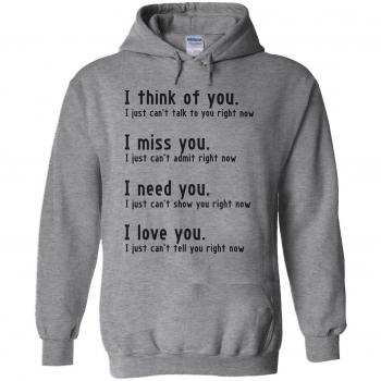 Miss Need Love You Sports Grey Hoodie