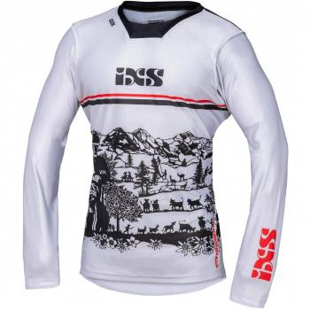 IXS Trigger 3.0 Motocross Shirt Schwarz-Rot S