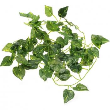 Artificial Golden Pothos Vine 2M for Reptile Habitats