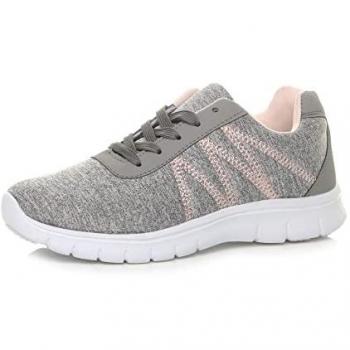 Lace-Up Low Heel Memory Foam Sneakers