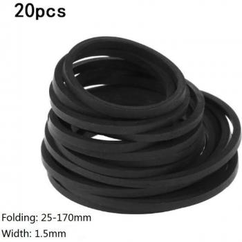 20Pcs 25-170Mm Diverse Gemeenschappelijke Rubber Riem Mix Cassette Tape Drive Riem Voor Dvd D08A